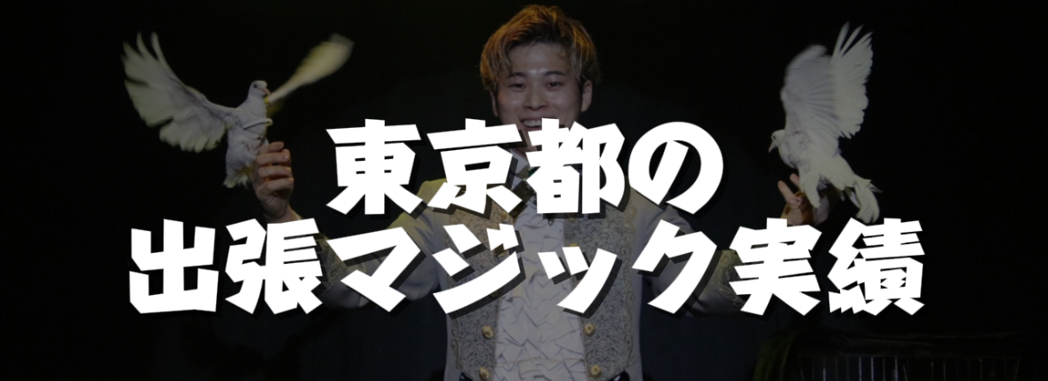 東京への出張マジック実績