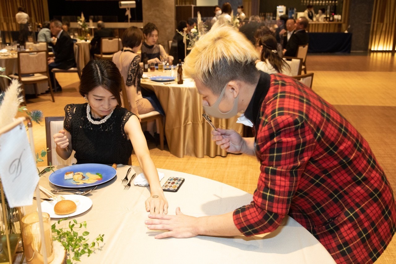 結婚式テーブルマジック