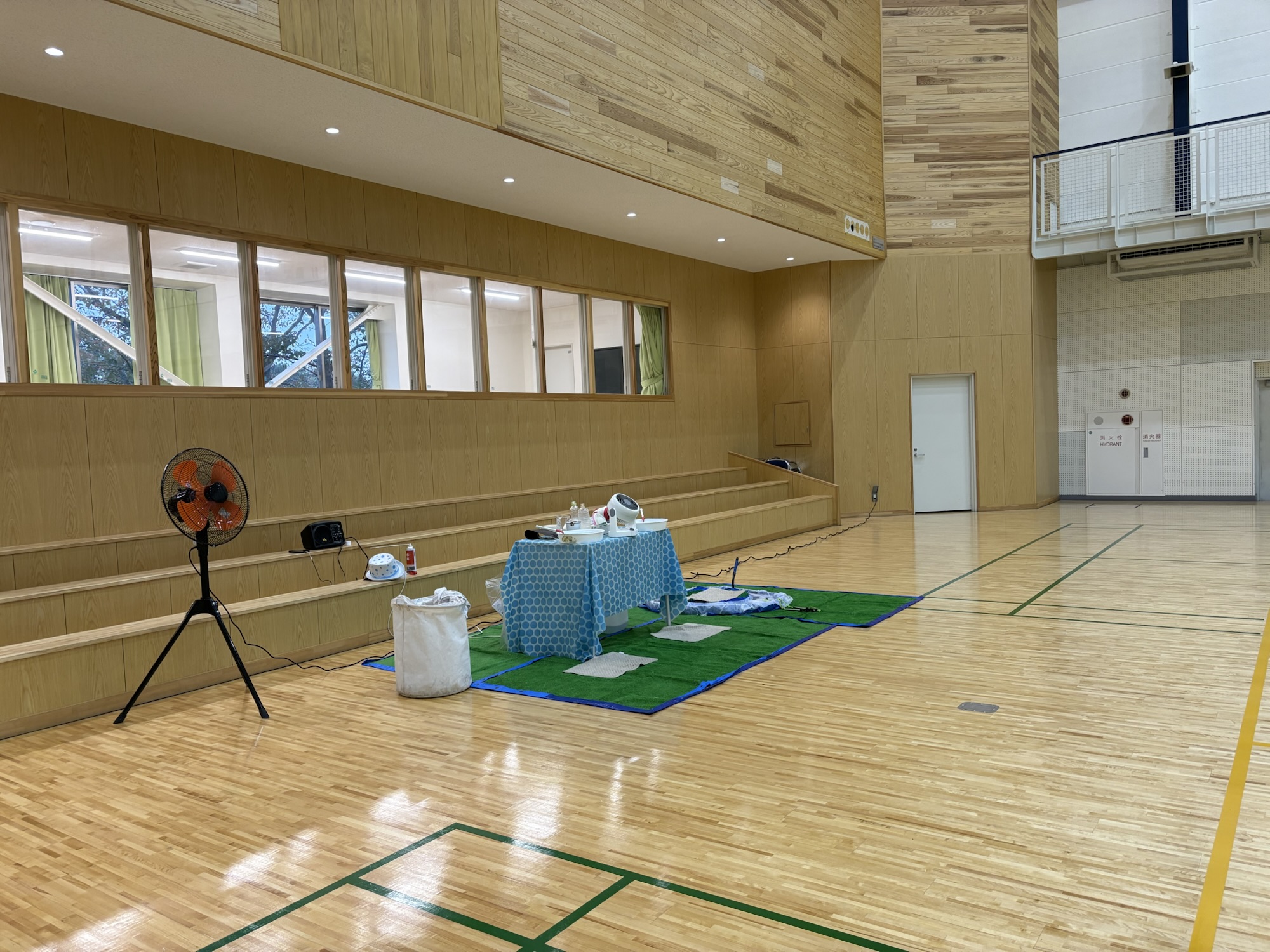 三重県での出張シャボン玉ショー会場