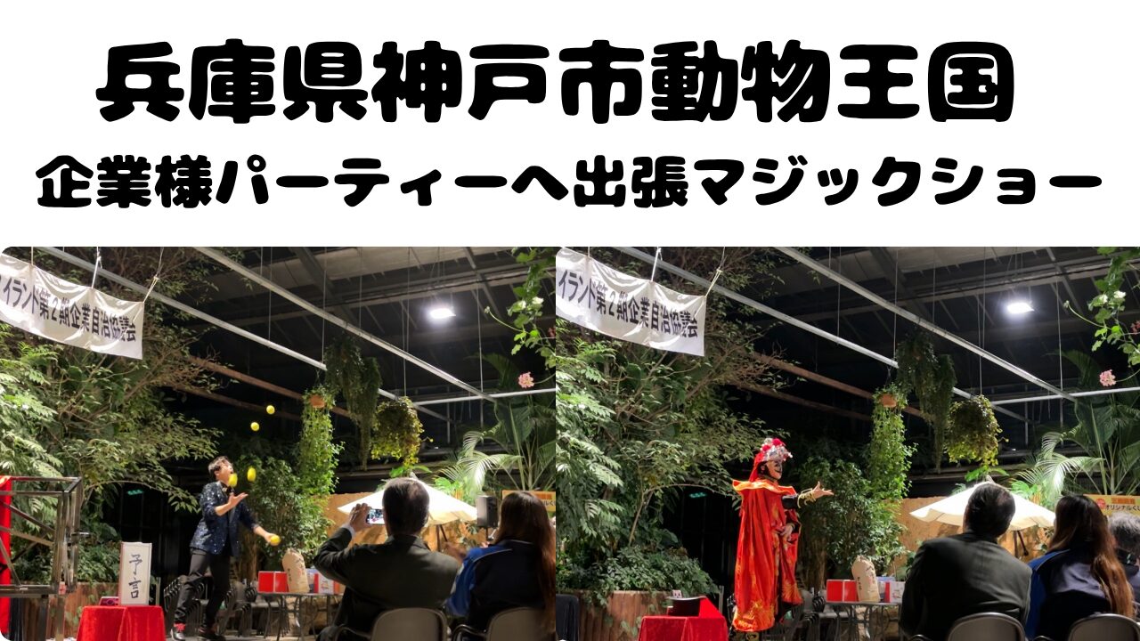 兵庫県へ出張マジックショーの様子