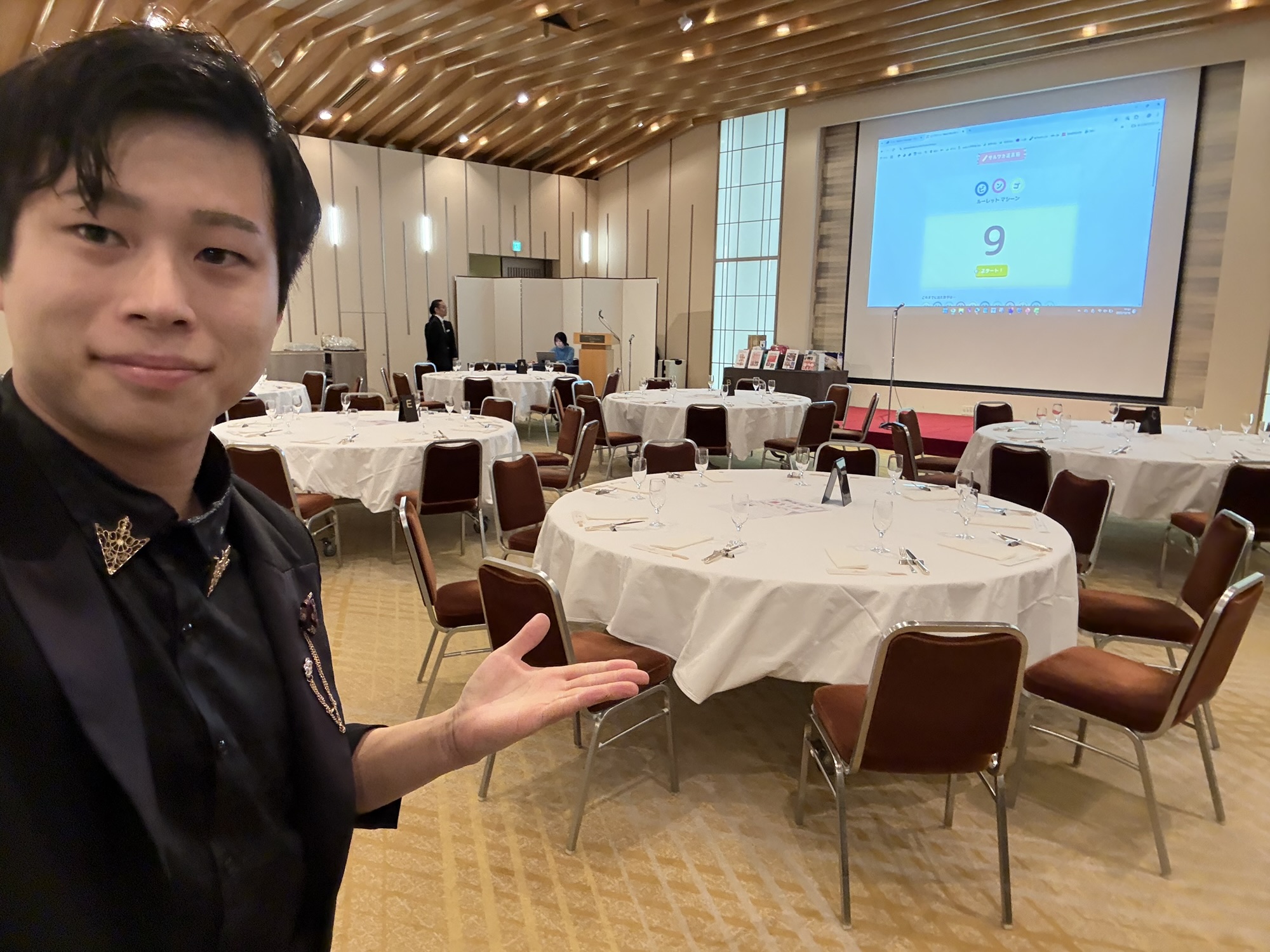  出張マジック会場の様子