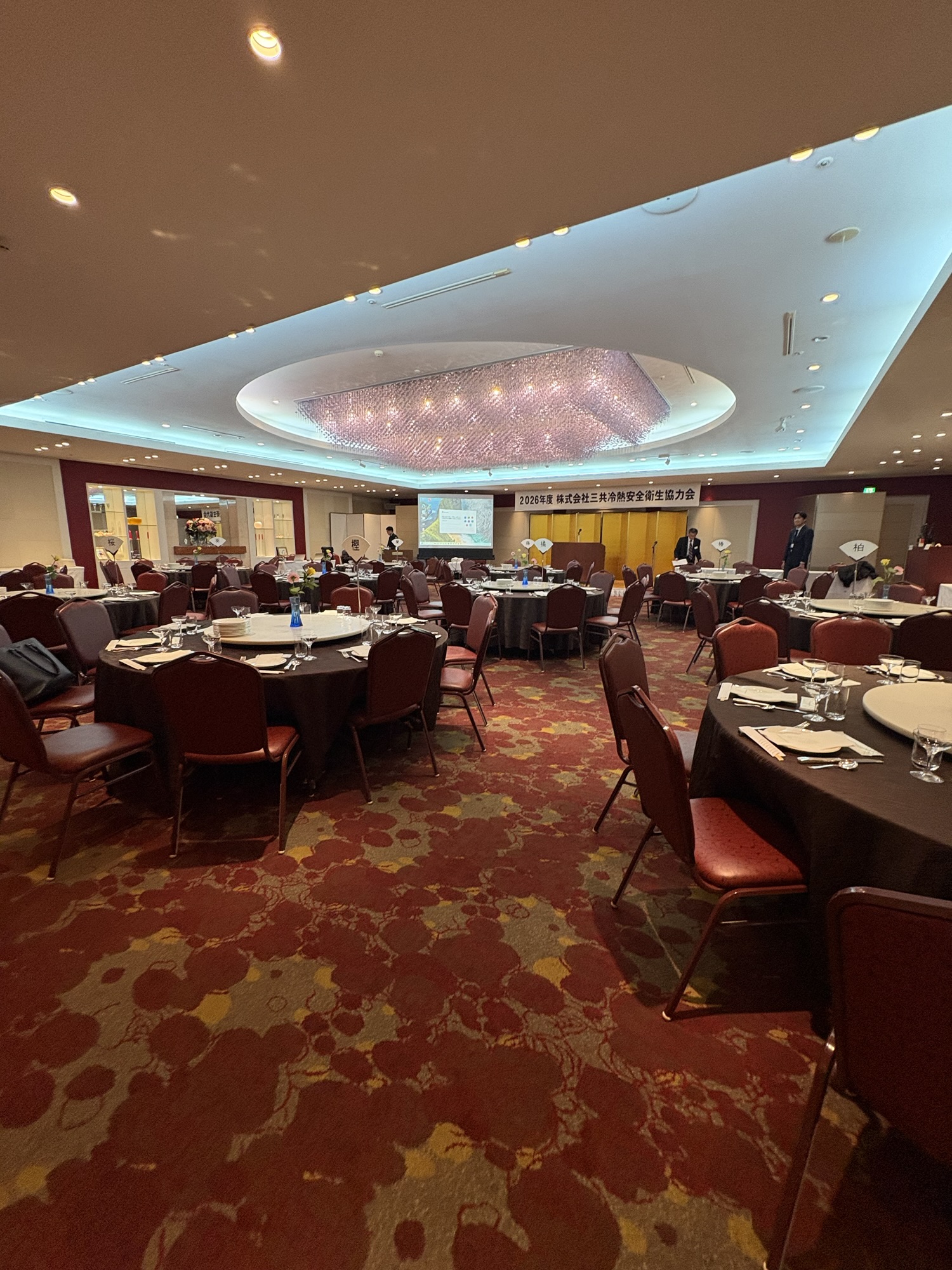 出張マジック忘年会会場の様子