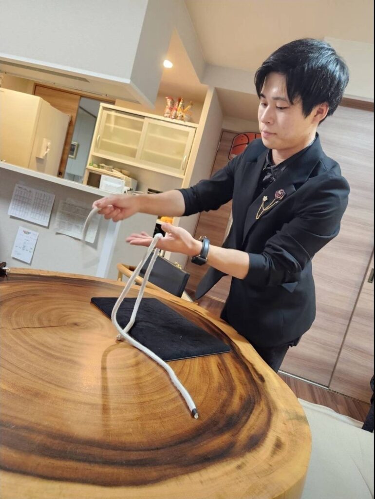出張マジックの様子