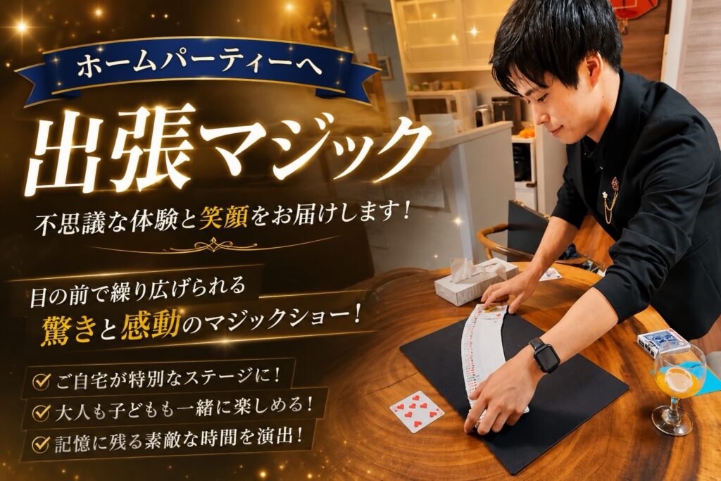 大阪のホームパーティーへ出張マジック
