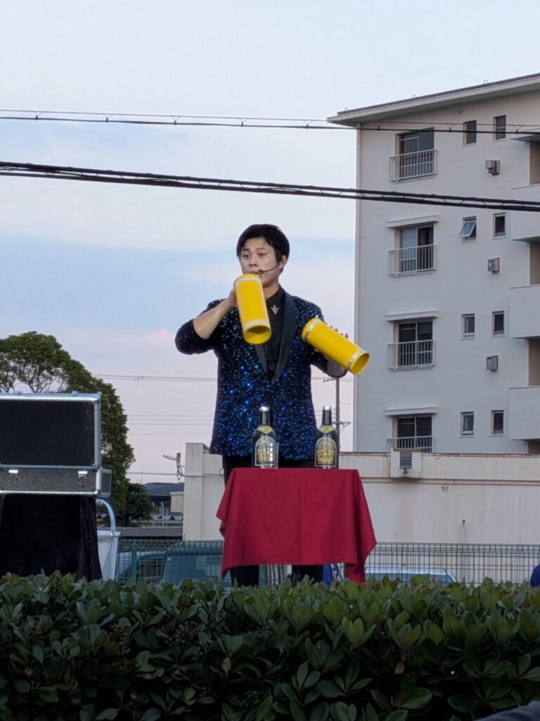 マジックショー中の写真