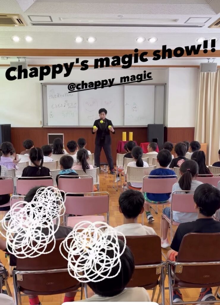 マジックショー中の様子