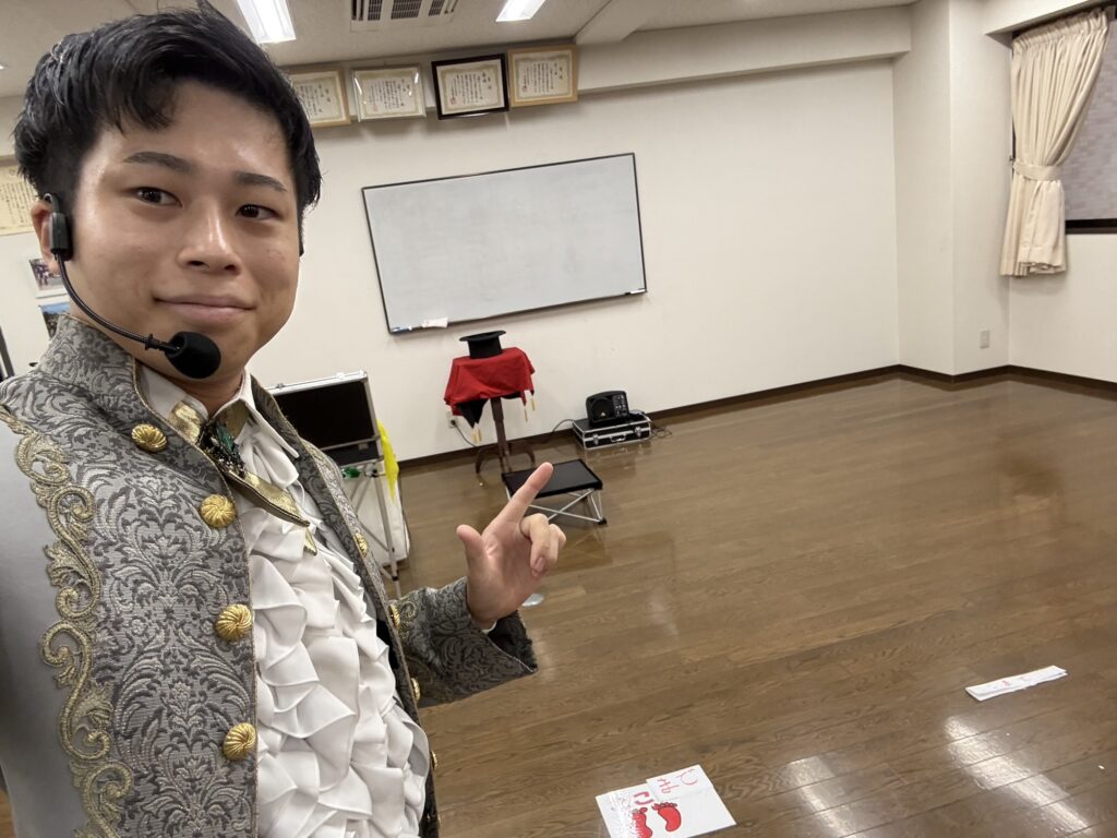 マジックショー前の写真