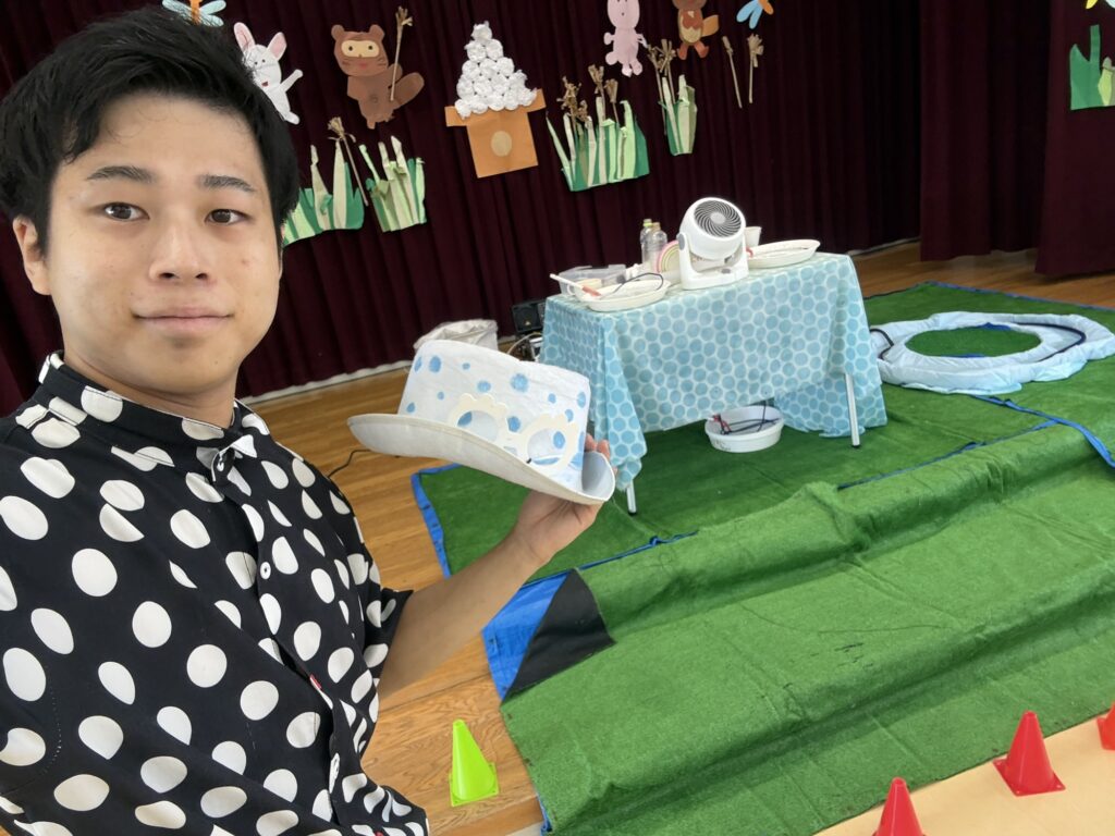 シャボン玉ショー前の1枚