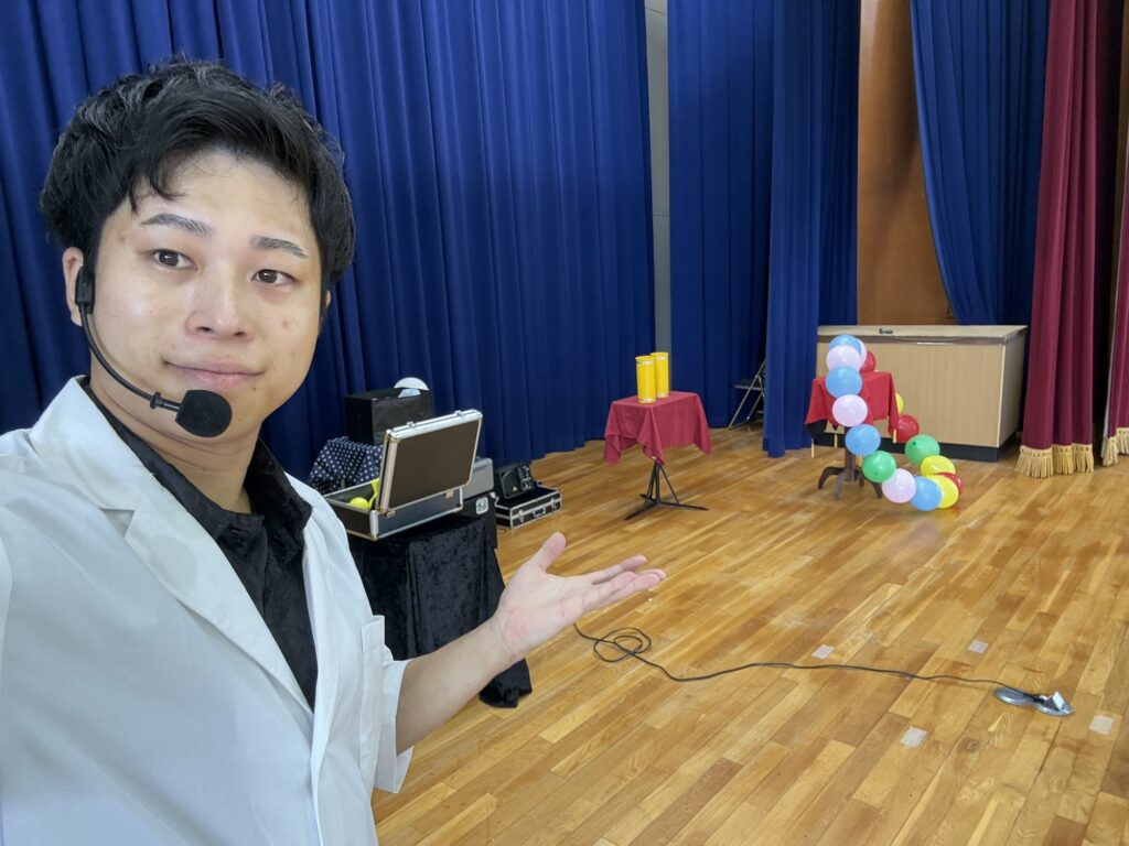 サイエンスショー前の1枚