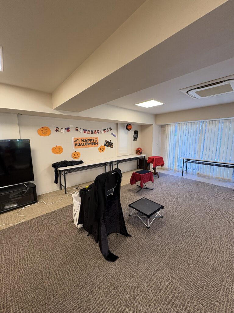 出張マジックの会場はマンションの一角
